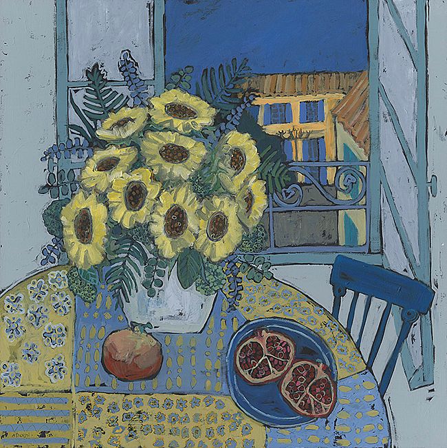 Provencal sunflowers by Alison  Dickson